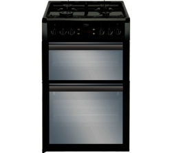 BEKO  BDVG674MK 60 cm Gas Cooker - Black & Silver